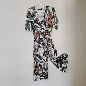 NWOT Green and White Jumpsuit